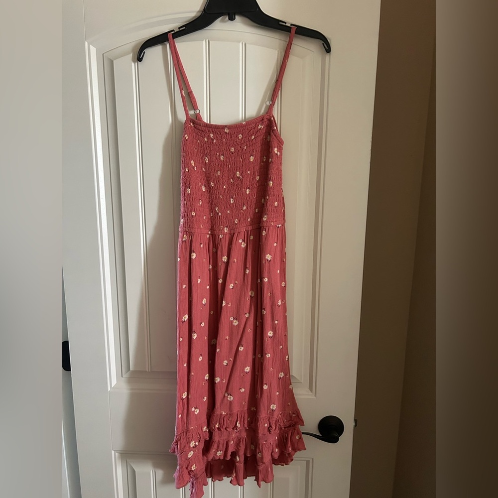 Abercrombie Kids Coral Dress with Floral Accents